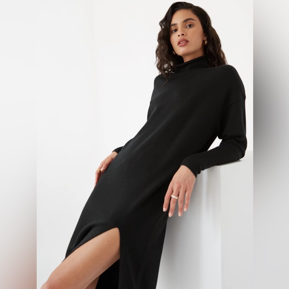 Aritzia Wilfred Cyprie Merino Will Dress in Black